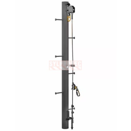 Lad-Saf DBI-SALA 3M 6116634 system head, Monopole mount, 4 users, galvanized steel