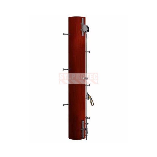 Lad-Saf DBI-SALA 3M 6116635 system head, Wood Pole mount, 2 users, galvanized steel
