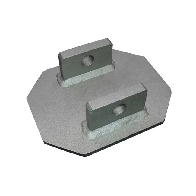 Uni-Anchor fall protection post base DBI-SALA 3M permanent bolt-on for concrete, zinc-plated steel, model 8519819