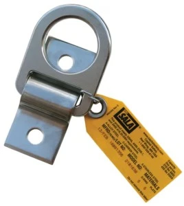 Plaque d'ancrage à anneau en D DBI-SALA 3M, acier zingué, inox 304 ou inox 316