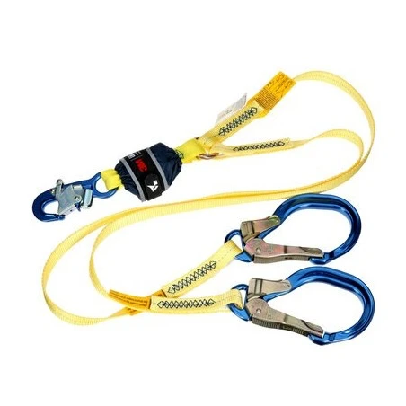 DBI-SALA 3M twin-leg Y web shock-absorbing lanyard, overview