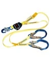 Longe double en Y amortisseur de choc en sangle DBI-SALA 3M vue d'ensemble
