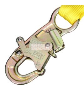 DBI-SALA 3M twin-leg Y web shock-absorbing lanyard, angled view