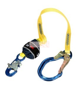 DBI-SALA 3M web shock-absorbing lanyard, angled view