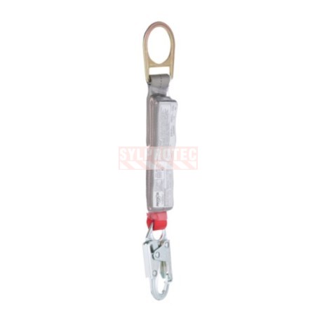 Protecta 3M Shock-Absorbing Lanyard in Webbing, Small Hook, 1.5 ft 1340260C