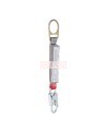 Protecta 3M Shock-Absorbing Lanyard in Webbing, Small Hook, 1.5 ft 1340260C