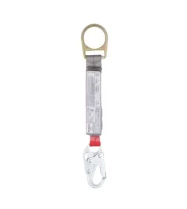 Protecta 3M Shock-Absorbing Lanyard in Webbing, Small Hook, 1.5 ft 1340260C