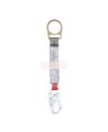 Protecta 3M Shock-Absorbing Lanyard in Webbing, Small Hook, 1.5 ft 1340260C