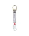 Protecta 3M Shock-Absorbing Lanyard in Webbing, Small Hook, 1.5 ft 1340260C