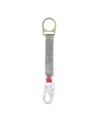 Protecta 3M Shock-Absorbing Lanyard in Webbing, Small Hook, 1.5 ft 1340260C
