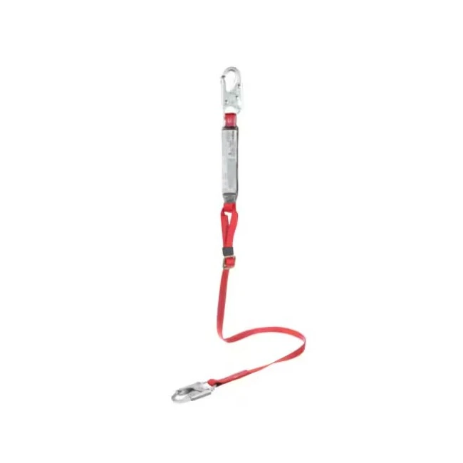 Protecta 3M Adjustable Shock-Absorbing Lanyard in Webbing, Large Hook, 6 ft 1341050C