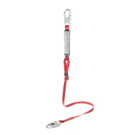 Protecta 3M Adjustable Shock-Absorbing Lanyard in Webbing, Large Hook, 6 ft 1341050C