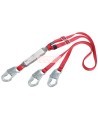 Longe double en Y amortisseuse de choc réglable à 100% Protecta 3M en tissus, 6 pi 1342250C