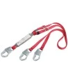 Protecta 3M 100% Tie-Off Adjustable Shock-Absorbing Y-Lanyard in Webbing, 6 ft 1342250C