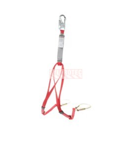 Protecta 3M Shock-Absorbing Y-Lanyard in Webbing, Large Rebar Hooks 1342275C