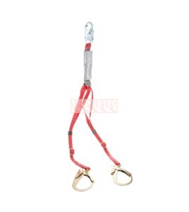 Longe double en Y  Protecta 3M en polyester, gros crochets tige d'armature 1342275C