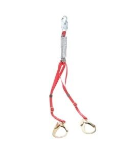 Longe double en Y  Protecta 3M en polyester, gros crochets tige d'armature 1342275C