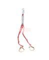 Longe double en Y  Protecta 3M en polyester, gros crochets tige d'armature 1342275C