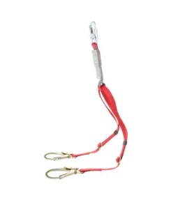 Longe double en Y  Protecta 3M en polyester, gros crochets tige d'armature 1342275C