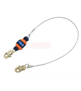Longe Force2 EZ-Stop DBI-SALA 3M 1246066C, câble acier enduit de vinyle et mousquetons acier 3/4 po