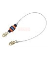 Longe Force2 EZ-Stop DBI-SALA 3M 1246066C, câble acier enduit de vinyle et mousquetons acier 3/4 po
