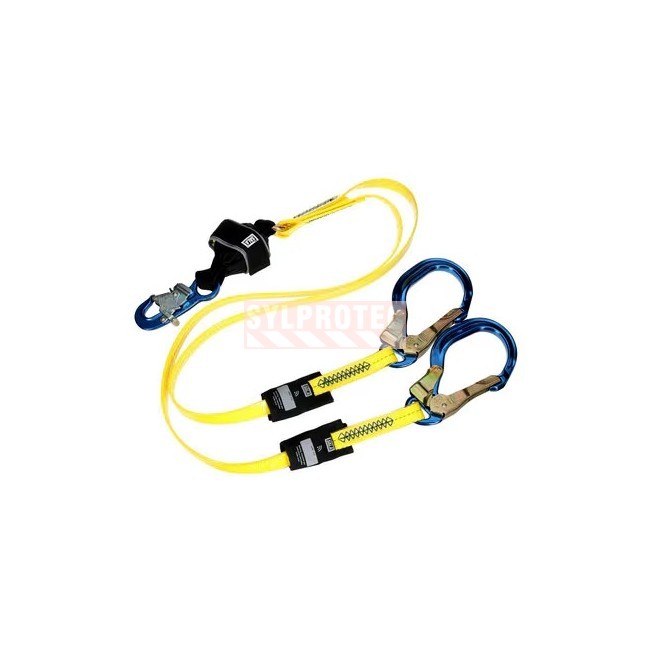 Coated Y arc lanyard aluminum hooks DBI-SALA 3M 1246600C, overall view