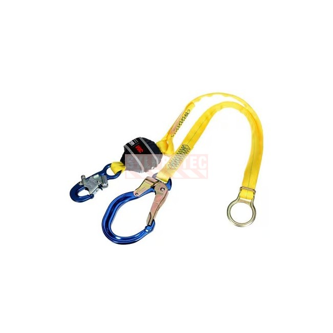 Single tie-back lanyard large aluminum hook DBI-SALA 3M 1246585C, view 1