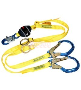 Longe Y à anneaux crochets aluminium 6 pi DBI-SALA 3M 1246596C, vue 1