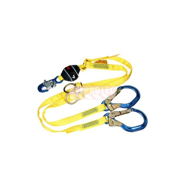 Longe Y à anneaux crochets aluminium 6 pi DBI-SALA 3M 1246596C, vue 1