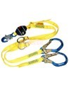 Longe Y à anneaux crochets aluminium 6 pi DBI-SALA 3M 1246596C, vue 1