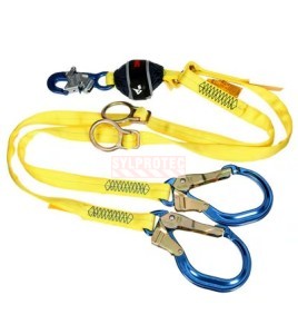 Longe Y à anneaux crochets aluminium 6 pi DBI-SALA 3M 1246596C, vue 7
