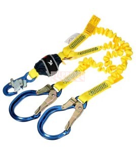 Stretch twin-leg lanyard aluminum hooks DBI-SALA 3M 1246588C, view 1