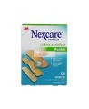 English front of the Nexcare CS201-CA Ultra Stretch package of 50 assorted bandages.