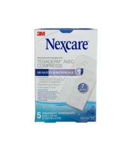 Boîte Nexcare Tegaderm avec compresse H3584-CA, qualité chirurgicale, face française