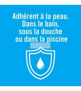 Adhérent à la peau dans le bain, sous la douche ou dans la piscine