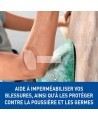 Pansement Nexcare MHW-15-CA sur un coude en escalade, protège de la poussière et des germes