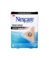 Nexcare Max Hold waterproof MHWH-06-CA box, 6 heel and hand bandages, English side