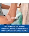 Pansement Nexcare MHWH-06-CA sur un coude en escalade, protège de la poussière et des germes
