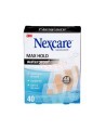Nexcare Max Hold waterproof MHW-40-CA box, 40 assorted bandages, English side