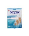 Boîte Nexcare transparent imperméable 588-30-CA, 30 pansements assortis, face française