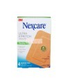 Nexcare ultra stretch flexible adhesive pad SFP34-CA box, 4 adhesive pads 3 x 4 in, English side