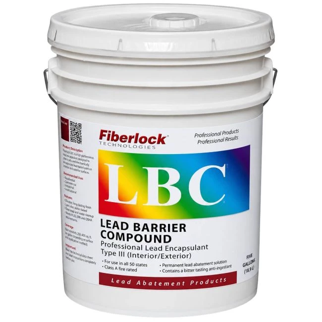 Fiberlock LBC White Lead Paint Encapsulant, Interior and Exterior