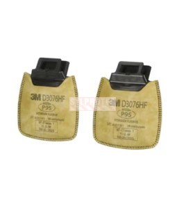 3M Secure Click Filter D3076HF, P95, Hydrogen Fluoride, Acid Gas