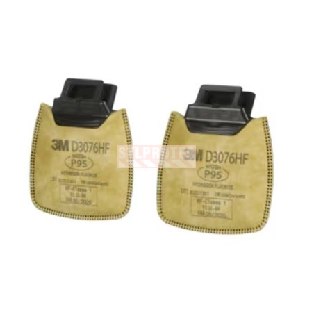 Filtre D3076HF Secure Click 3M, P95, fluorure d'hydrogène, gaz acides