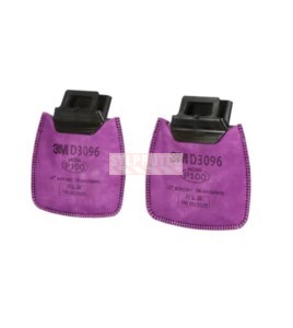 Filtre contre les particules D3096 Secure Click 3M, P100, gaz acides