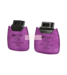 3M Secure Click Particulate Filter D3097, P100, Organic Vapor