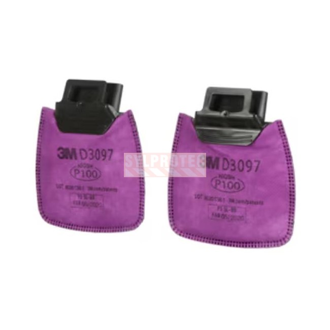 3M Secure Click Particulate Filter D3097, P100, Organic Vapor