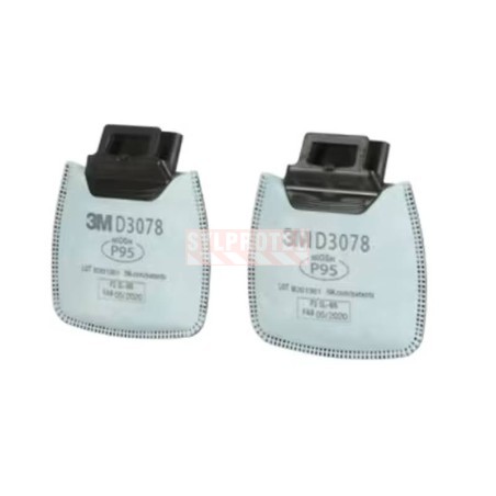 3M Secure Click Filter D3078, P95, Organic Vapor/Acid Gas