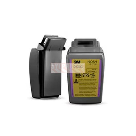 Filtre P100 boîtier rigide D9093CB Secure Click 3M, gaz acides, vrac