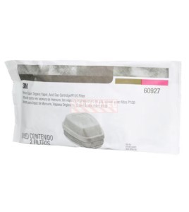 3M 60927 Cartridge/Filter, Organic Vapor, Acid Gas, Mercury, P100 - view 2
